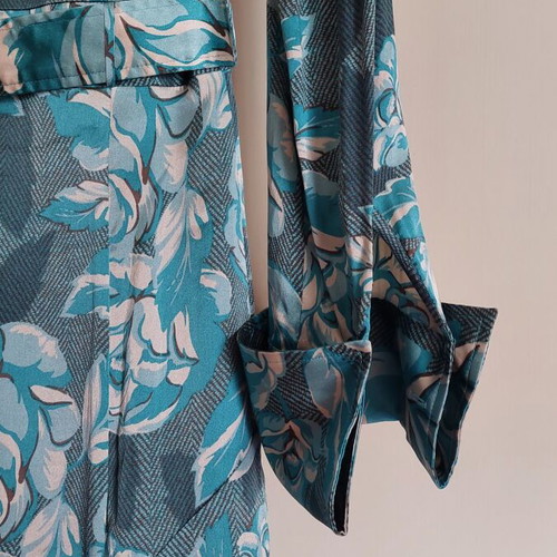 Karen Millen floral silk dress with removable belt, like new, size 38