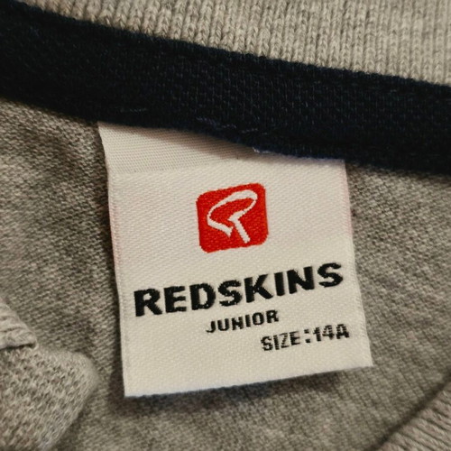 Redskins Kids T-shirt new, sizes 13-14 years, white and grey
