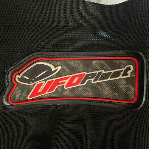 UFO motocross chest protector and knee guards