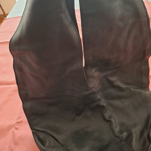 Black leather shoulder bag new with unique design