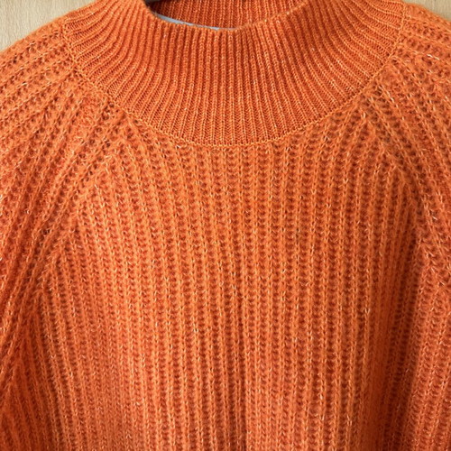 Cubus wool sweater size M like new, bright orange