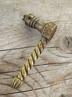 Antique Gründerzeit Brass Door Handle used