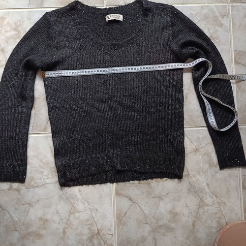 Nevada women's sweater like new, decorated with small sequins, black, size M