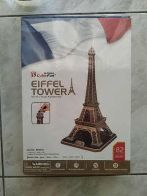 3D Puzzle Eiffel Tower, 82 pieces, sealed, new
