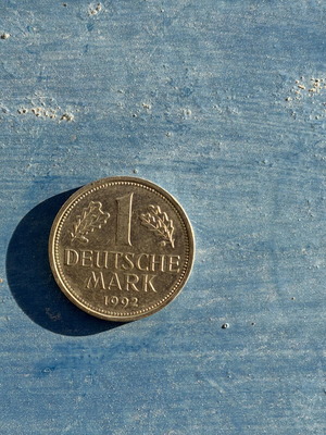 1 Deutsche Mark coin from West Germany 1992
