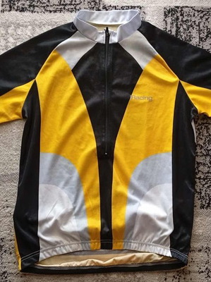 Ποδηλατικό Jersey Large μεταχειρισμένο με φερμουάρ στήθος και τσεπάκια