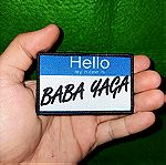  BABA YAGA Patch από την ταινία John Wick movie Πατσάκι με Velrco χιουμοριστικό patch βγαλμένο από την ταινία του Keanu Reeves κολλάει σε επιφάνειες με Σκράτς