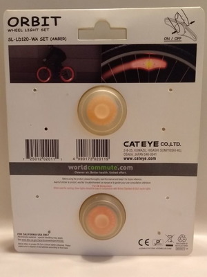 Cat Eye Orbit light set used, orange