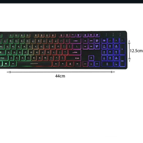 Gaming ενσύρματο φωτιζόμενο πληκτρολόγιο RGB καινούργιο, multimedia