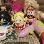 Various toys used, set