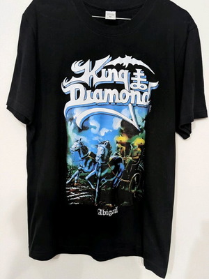 King Diamond t-shirt with Abigail design, new, size large