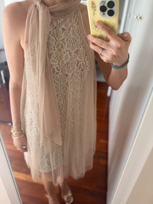 Summer dress new with lace and tulle, size S