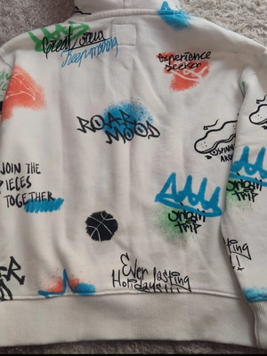 Zara hoodie like new, white multicolor
