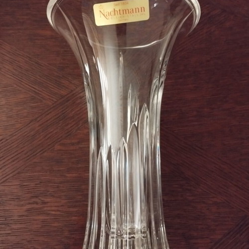 Nachtmann crystal vase Saphir series 18cm like new