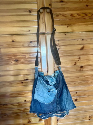 Handmade denim bag new crossbody