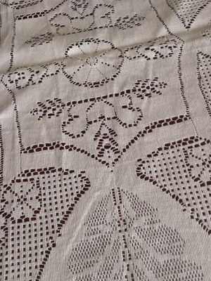 Rotonda tablecloth new knitted ecru 1.60x1.60