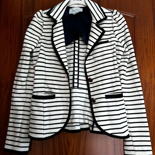 Jacket new, white and blue, size S 36 8