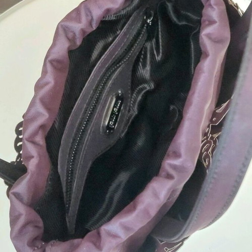 Folli Follie Handbag like new, purple with red beads