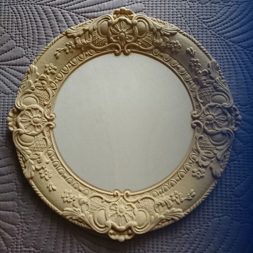 MDF tray new with vintage carved design 34 cm