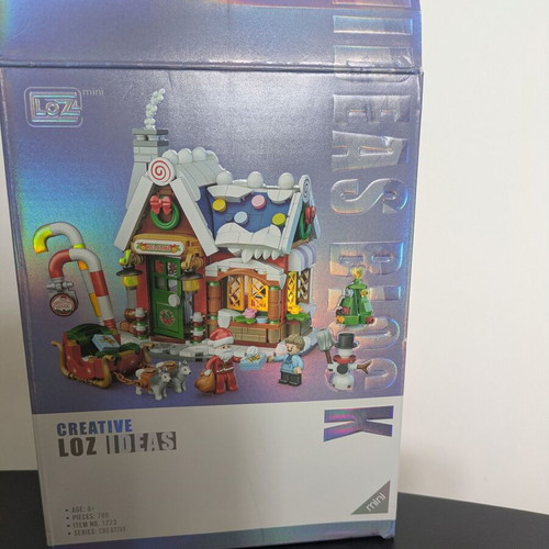 Christmas house building blocks like new