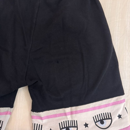 Chiara Ferragni Bermuda shorts size S like new, black and pink