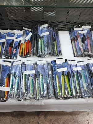 Μεταλλικά ψαράκια jigging, πακέτο 100 τεμαχίων σε 150, 200 και 300 γραμμάρια