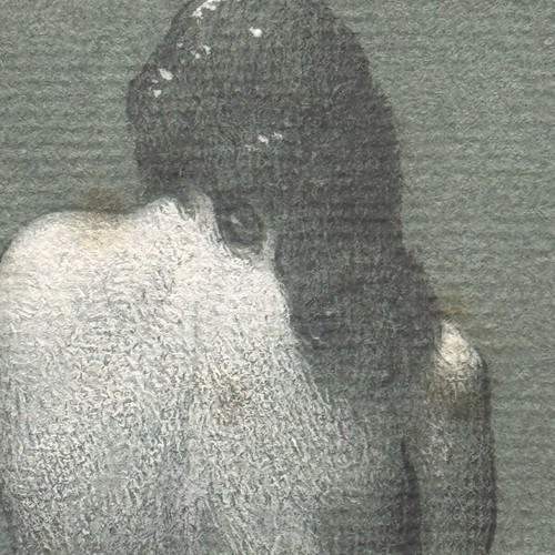 Nude Academic Study Drawing framed, like new, 1920-1930