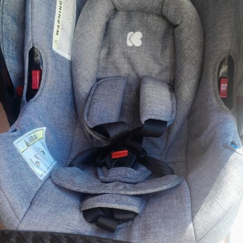Kikka Boo Ugo stroller 3 in 1 used, dark grey melange