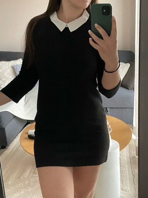 Stradivarius Black Dress M Like New