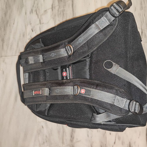 Wenger backpack new, black and gray with laptop compartment