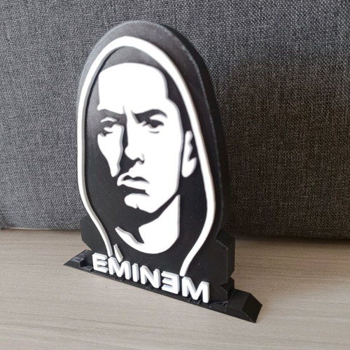 Eminem collectible figure new, 3d printing, white and black