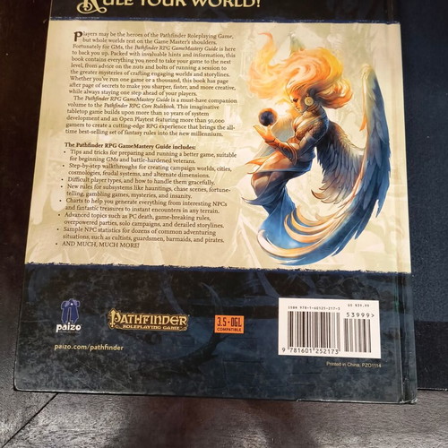 Pathfinder 1st Edition books like new, campaign setting, ultimate magic, gamemastery guide