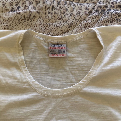 Short-sleeve underwear made of pure virgin wool for 5 years old