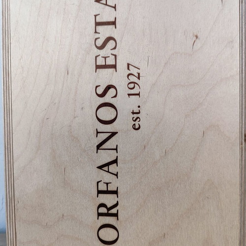 Ξύλινο κουτί αποθήκευσης κρασιού Orfanos Estate