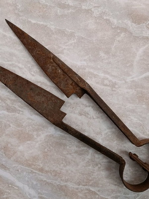 Vintage sheep shears used