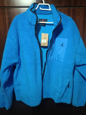 Jordan Flight ανδρικό μπουφάν από shearling υψηλής ποιότητας καινούργιο, Photo Blue Black