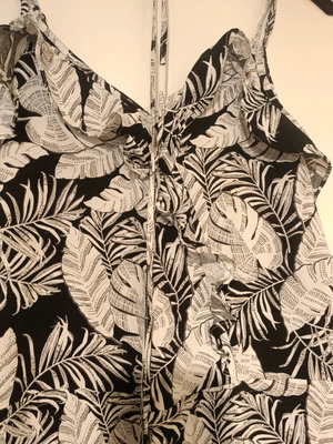 Women's Secret one-piece used, black and white, size XS