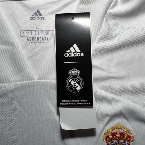 Adidas Real Madrid Home Jersey brand new with tags, white with pink