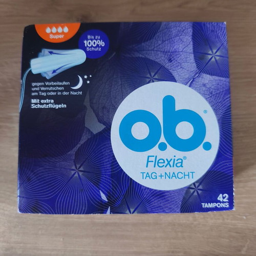 O.b. Super Night tampons new, 42 pieces with extra protection