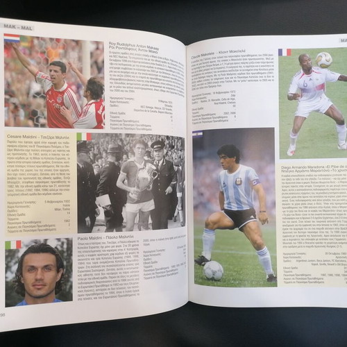 1000 Football Players book like new, Greek edition
