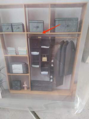 Fabric Closet Organizer with 5 Shelves new
