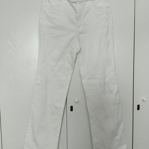 Lecomte white pants new, size 44, cotton blend