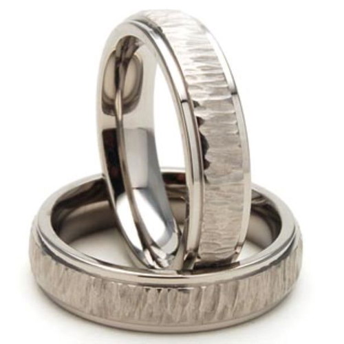 Pair of stainless steel rings new