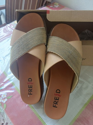 Keep Fred flatforms size 37 used beige