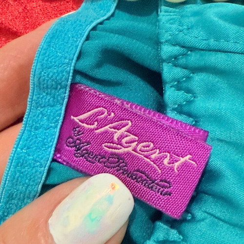 Agent Provocateur lingerie set like new, turquoise, bra 75C, size S panties