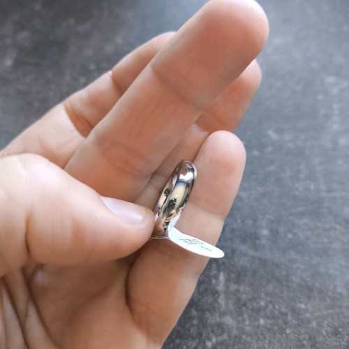 Titanium steel simple couple ring new, size 6