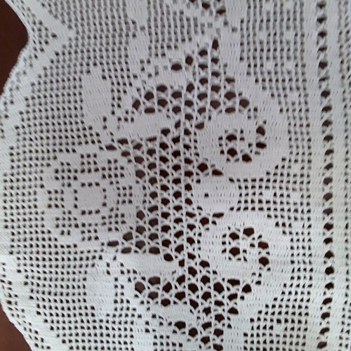 Lace curtain trim white 22cm x 2.20m new