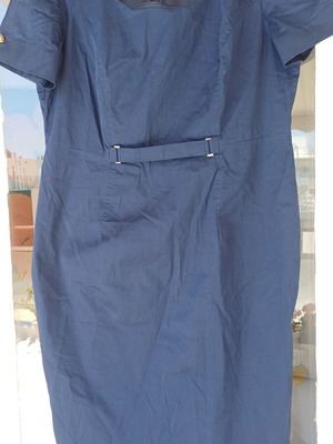 Bill Cost dress like new, blue elastic cotton, size XXL