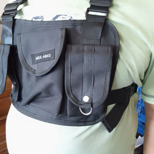 Kanye West Chest Rig Bag for Men hip hop, like new, black