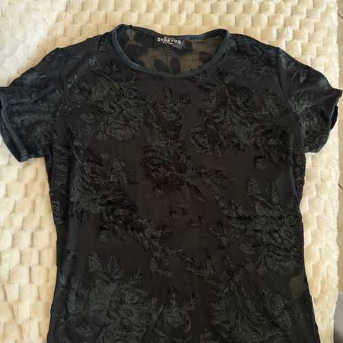 Vintage transparent velvet blouse like new, size S